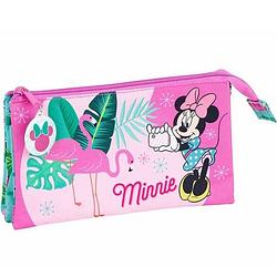 Foto van Disney minnie mouse spring palms - etui - 22 x 12 cm - roze