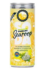 Foto van Searoop soda biologische sparkling vlierbloesem maarts viooltje klaproos