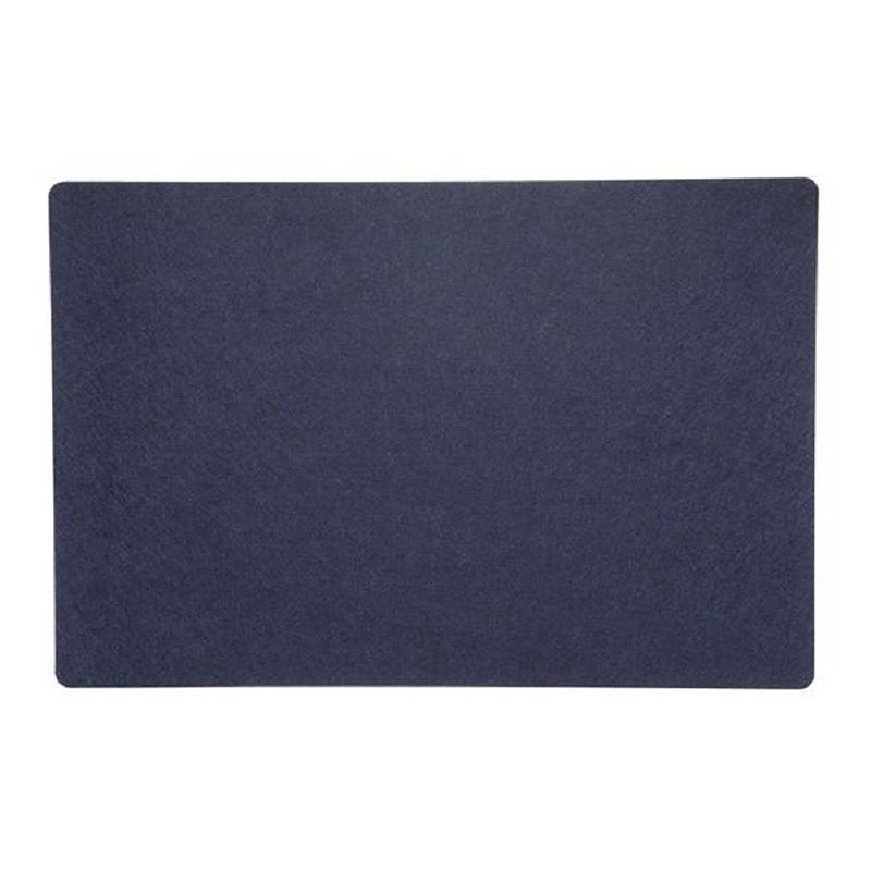Foto van Rechthoekige placemat met ronde hoeken polyester navy blauw 30 x 45 cm - placemats