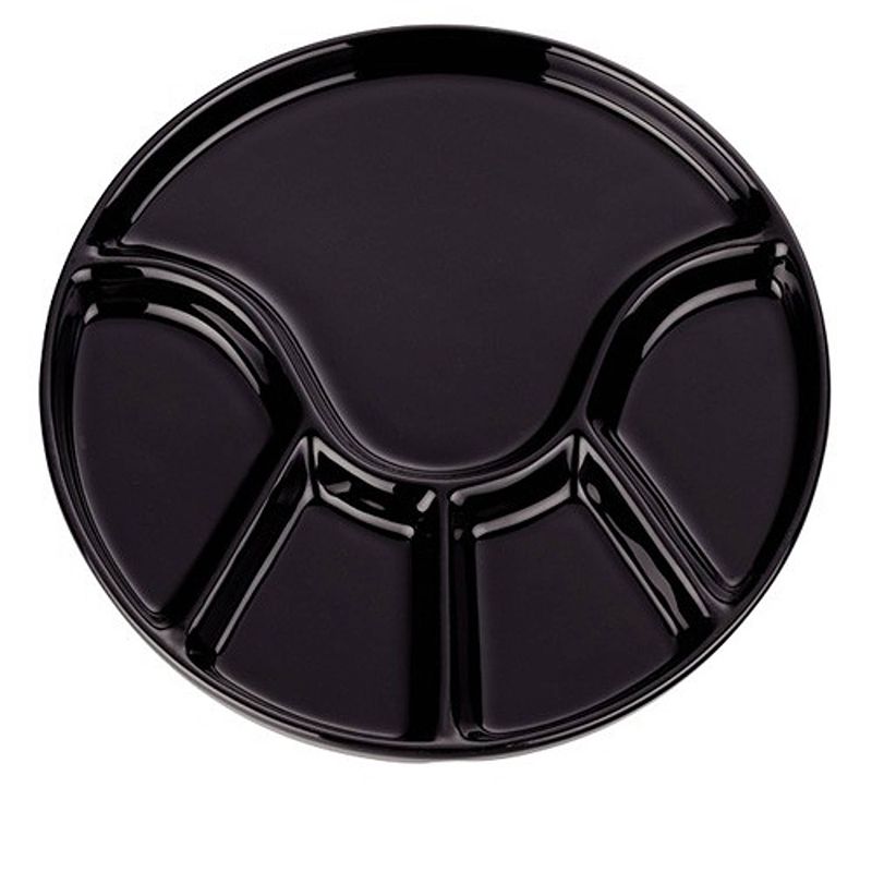 Foto van Set van 6 - fonduebord 21,5 cm, zwart - kela anneli