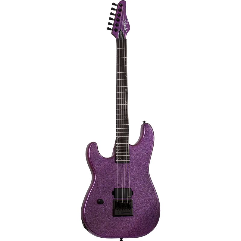 Foto van Schecter signature danskimo-6 purple sparkle linkshandige elektrische gitaar