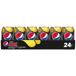 Foto van Pepsi max lemon flavour 24 x 330ml bij jumbo