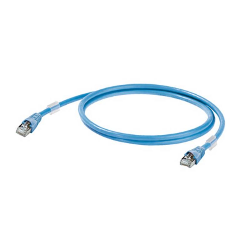 Foto van Weidmüller 1165900003 rj45 netwerkkabel, patchkabel cat 6a s/ftp 30.00 cm blauw ul gecertificeerd 1 stuk(s)