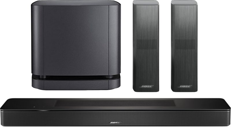 Foto van Bose smart soundbar 600 + bose surround speakers 700 + bose bass module 500 zwart