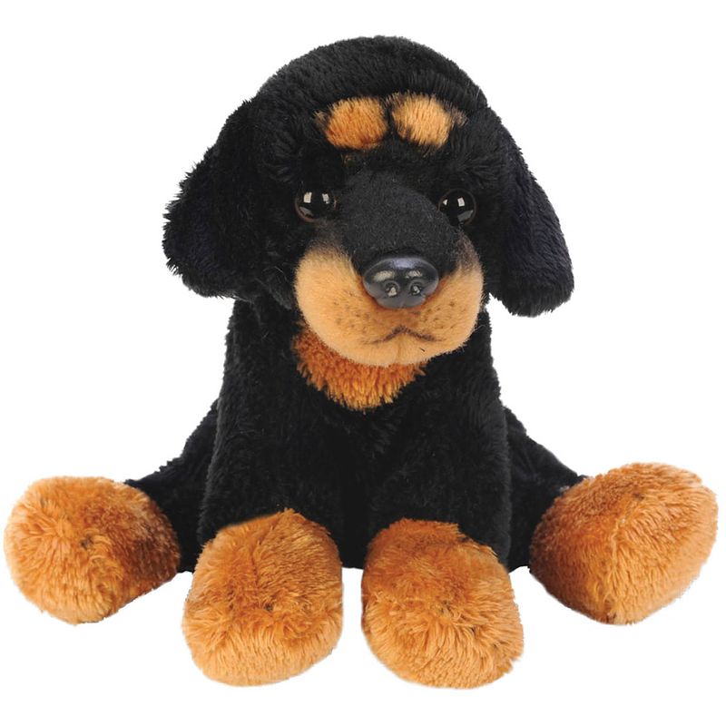 Foto van Pluche knuffel dieren rottweiler hond 13 cm - knuffel huisdieren