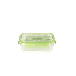 Foto van Pebbly - lunchbox inclusief bestekset, glas, 1.2 liter - pebbly