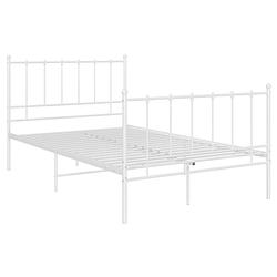 Foto van The living store bedframe - comfort - tweepersoonsbed - 206 x 125 x 99 cm - gepoedercoat metaal