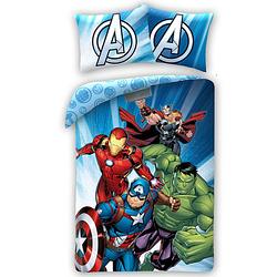 Foto van Marvel avengers dekbedovertrek, team power - eenpersoons - 140 x 200 cm - katoen