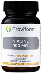 Foto van Proviform niacine 100mg tabletten 100st