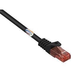 Foto van Renkforce rf-5043776 rj45 netwerkkabel, patchkabel cat 6 u/utp 5.00 m zwart snagless, halogeenvrij 1 stuk(s)