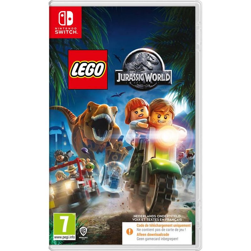 Foto van Nintendo switch lego jurassic world - code in a box