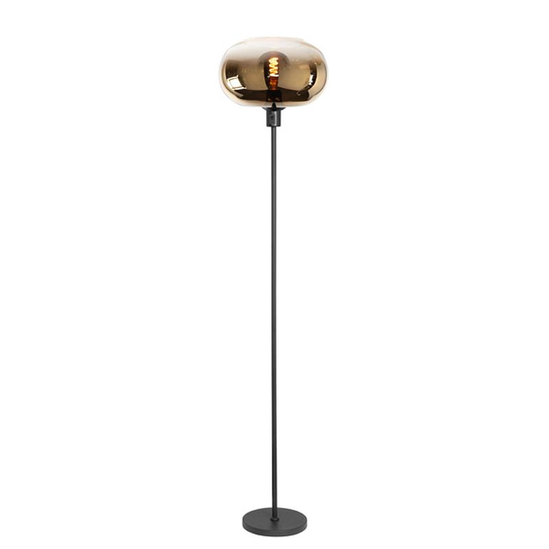 Foto van Infiori -ghlight - bellini - vloerlamp - e27 - 30.5 x 30.5 x 148cm - zwart gouden