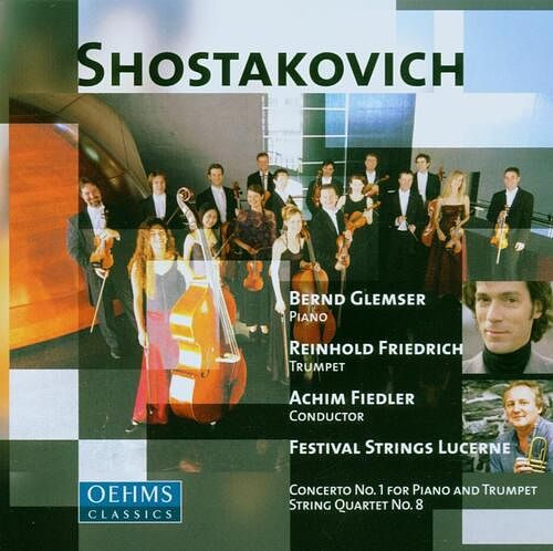 Foto van Shostakovich: concerto no.1 for piano & trumpet/string quartet no.8 - cd (4260034865617)