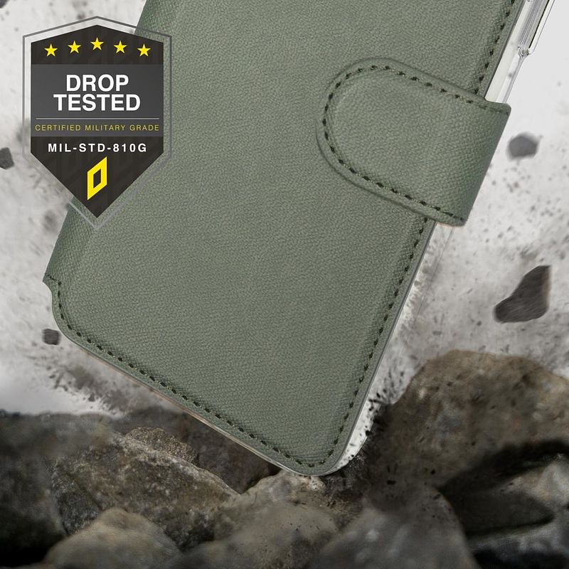 Foto van Accezz xtreme wallet voor samsung galaxy a53 telefoonhoesje groen