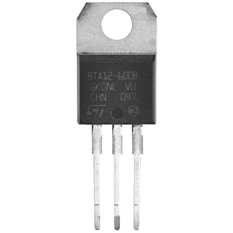 Foto van Stmicroelectronics bta24-800bwrg triac to-220ab 25 a 800 v tube