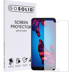 Foto van Go solid! screenprotector voor huawei p20 lite gehard glas