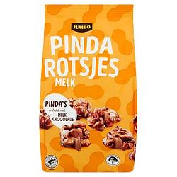 Foto van Jumbo melkchocolade pindarotsjes 250g