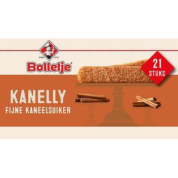 Foto van Bolletje kanelly fijne kaneelsuiker 21 stuks 175g bij jumbo