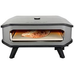 Foto van Cozze 90347 pizzaoven met thermometer en pizzasteen zwart/grijs