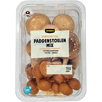 Foto van Jumbo paddenstoelen mix aziatische stijl 150 g