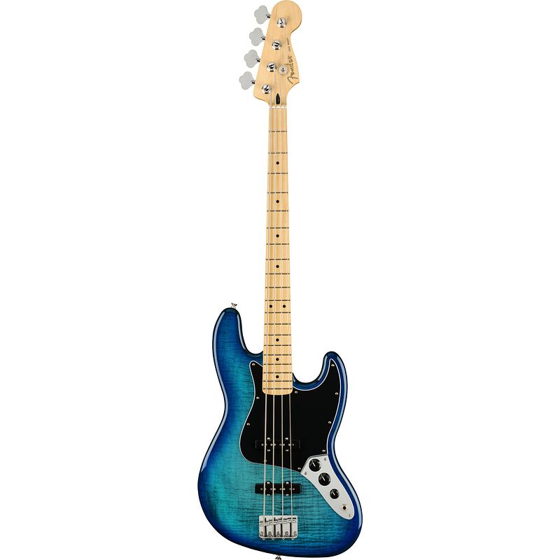 Foto van Fender fsr player jazz bass blue burst mn plus top elektrische basgitaar