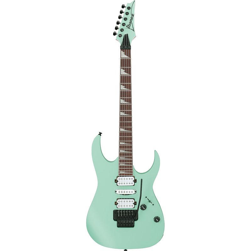 Foto van Ibanez rg470dx sea foam green matte elektrische gitaar