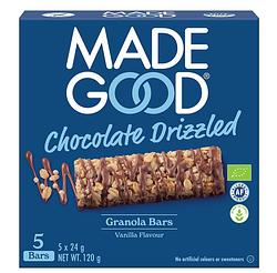 Foto van Made good chocolate drizzled granola bars - vanilla flavor
