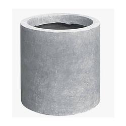 Foto van E'slite - bloempot basic cilinder cement dia.25x25 cm