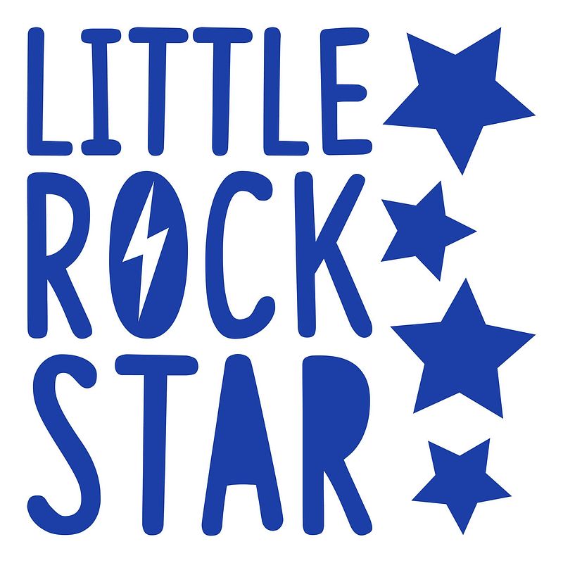 Foto van Kids decor muursticker little rock star junior 2 stickervellen