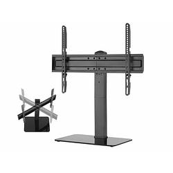 Foto van Tv standaard - tv statief - tafelmodel - draaibaar - hoogte verstelbaar 36 cm tot 55 cm