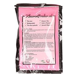 Foto van 6x zakjes holi poeder roze 100 gram - kleurpoeder