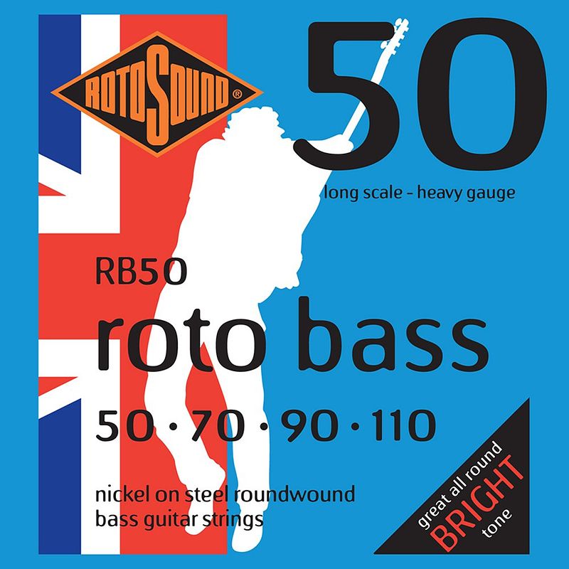 Foto van Rotosound rb50 roto bass set basgitaarsnaren 50 - 110