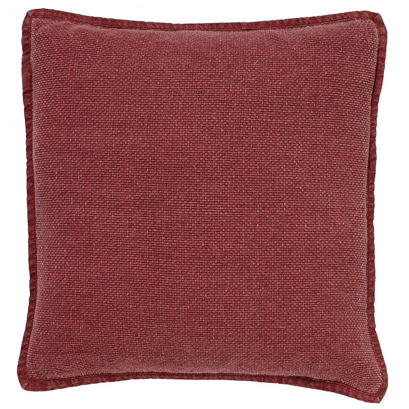 Foto van Dutch decor bowie - sierkussen van katoen merlot 45x45 cm - rood - rood