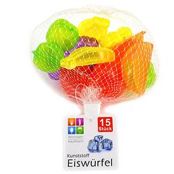 Foto van Jedermann ijsblokjes - 15x - fruitvormpjes - kunststof - herbruikbaar - ijsblokjesvormen