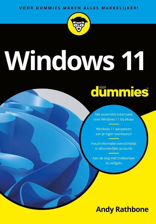 Foto van Windows 11 voor dummies - andy rathbone - paperback (9789045357836)