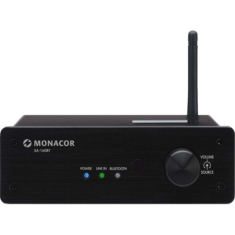 Foto van Monacor sa-160bt mini stereo versterker 30 watt