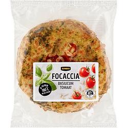 Foto van Jumbo focaccia basilicum tomaat 300g