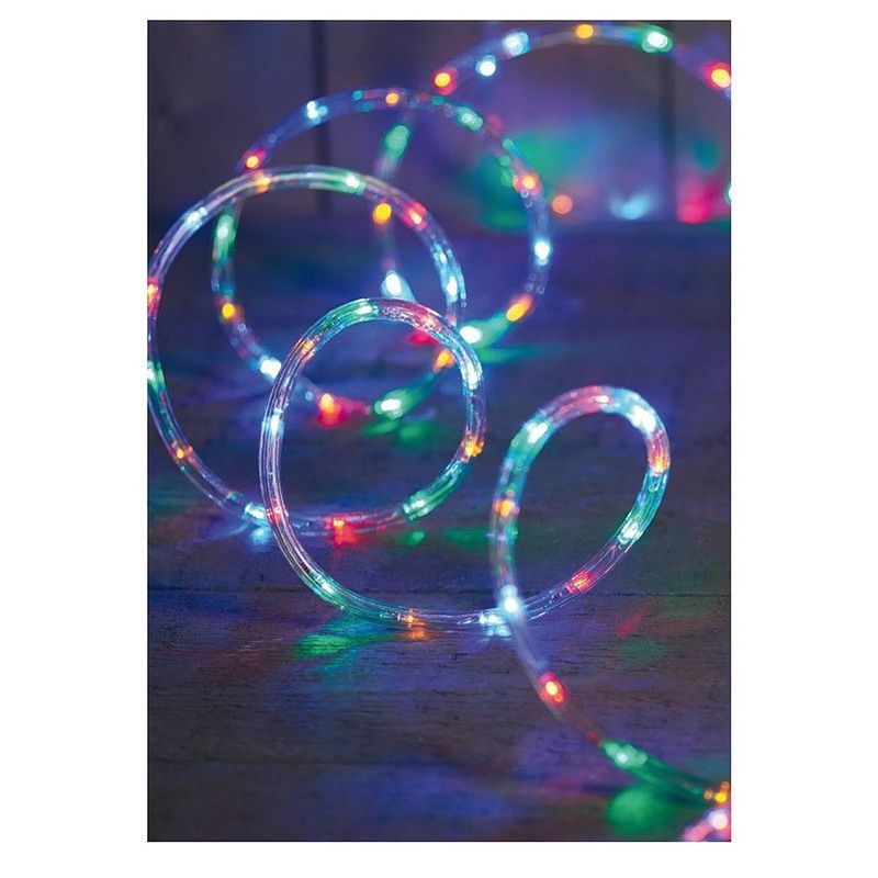 Foto van 3x kerst verlichting lichtslangen gekleurd 9 m - lichtslangen