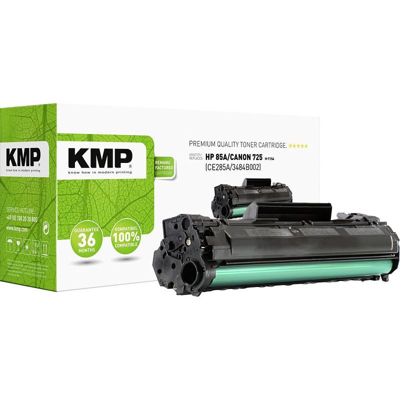 Foto van Kmp h-t154 tonercassette vervangt hp 85a, ce285a zwart 1900 bladzijden compatibel toner