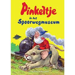 Foto van Pinkeltje in het spoorwegmuseum - pinkeltje