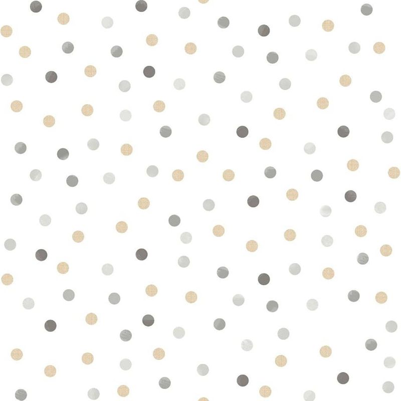 Foto van Noordwand behang mondo baby confetti dots wit/grijs/beige