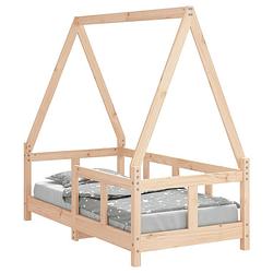 Foto van Vidaxl kinderbedframe 70x140 cm massief grenenhout