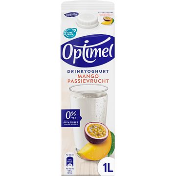 Foto van 2 voor € 3,00 | optimel drinkyoghurt mango passievrucht 0% vet 1 x 1l aanbieding bij jumbo