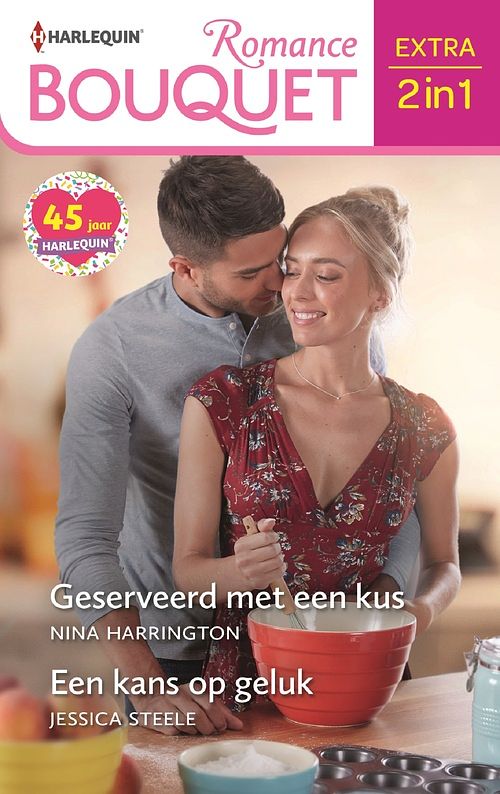 Foto van Geserveerd met een kus / een kans op geluk - nina harrington, jessica steele - ebook