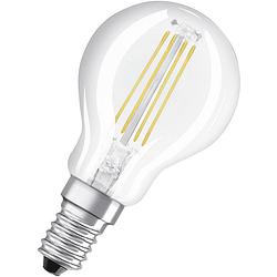 Foto van Osram led-lamp bolvormig helder variabel filament - 6.5w equivalent 60w e14 - warm wit