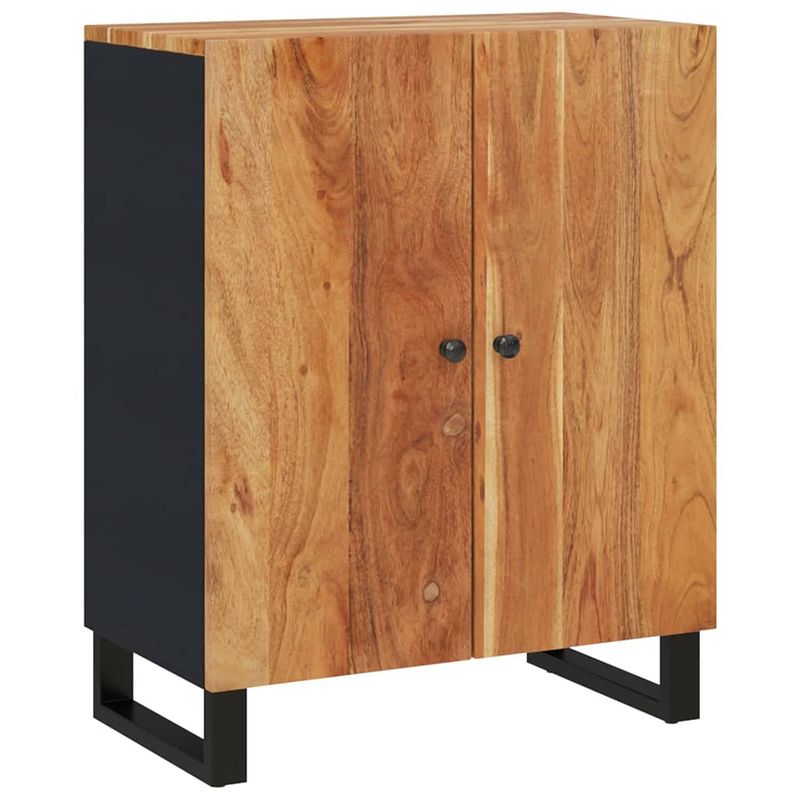 Foto van Vidaxl dressoir 60x33x75 cm massief acaciahout