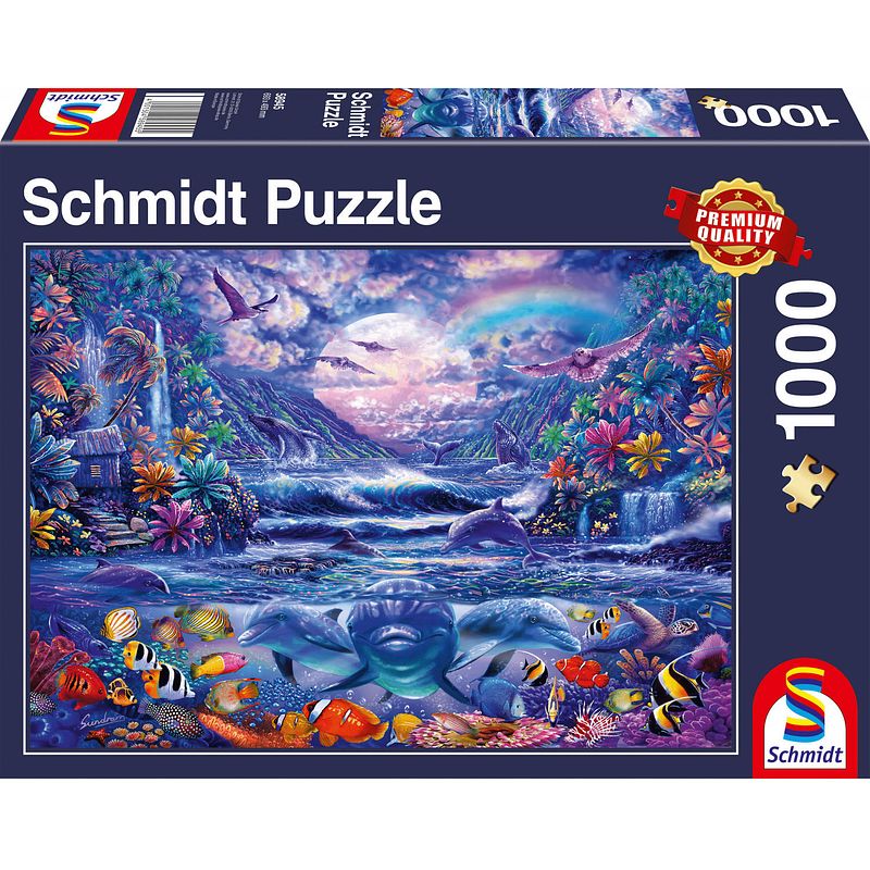 Foto van Schmidt legpuzzel maanlicht oase karton 1000 stukjes