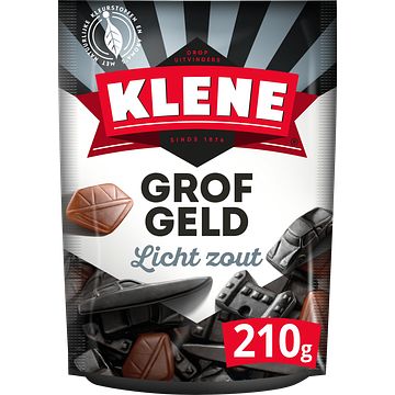 Foto van Klene grof geld licht zoute drop zak 210 gram bij jumbo