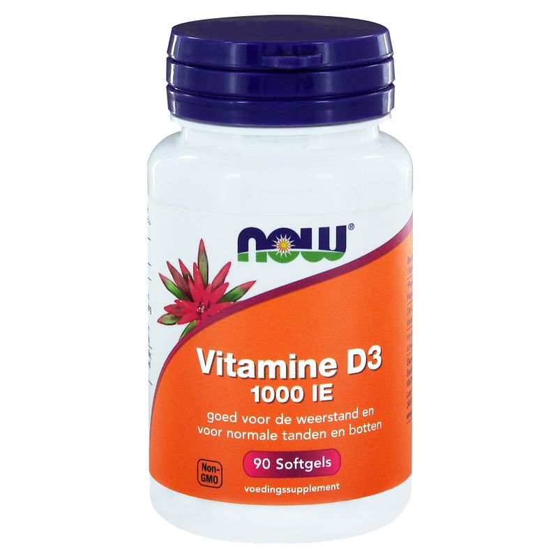 Foto van Now vitamine d3 1000ie softgels 90st