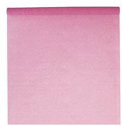 Foto van Feest tafelkleed op rol - roze - 120 cm x 10 m - non woven polyester - feesttafelkleden